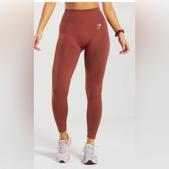 Gymshark Pants - Gymshark Vital Seamless Leggings in Chili Red Mar